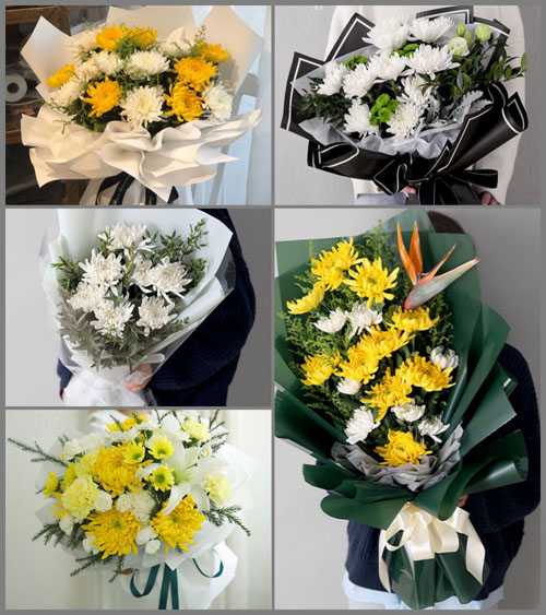 广东河源市东源县涧头镇白事花束代送